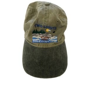 Two Lights Cape Elizabeth Maine State Park Dad Baseball Cap Hat